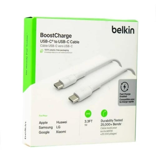 كابل USB-C إلى USB-C، بطول 1 متر، شحن سريع BoostCh...