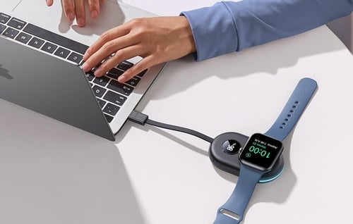 بطارية متنقلة صغيرة شاحن لاسلكي لساعة ابل بقوة 250...