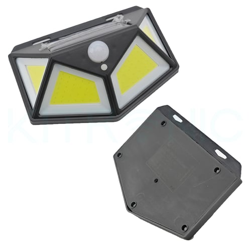 مصباح خارجي بالطاقة الشمسيه بمستشعر حركة أسود DLC-...