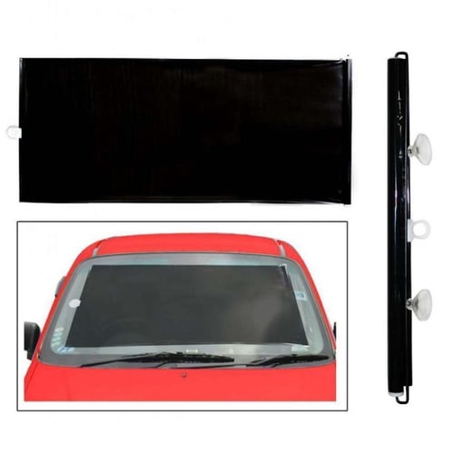 تظليل سيارة سحب لزجاج الامامي - حماية لون اسود