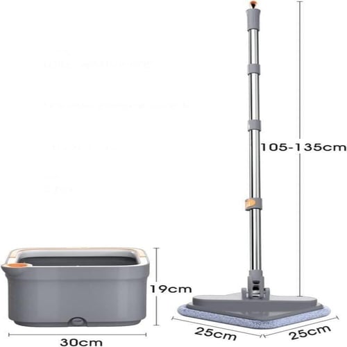ممسحة أرضيات الذكية من DENX مربعة مع دلو يعمل بنظا...
