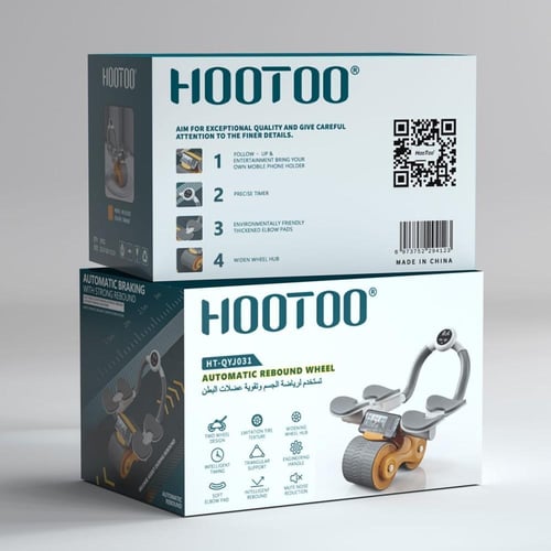 جهاز تمارين البطن المزدوجة مع مسند تثبيت لليد ومؤق...