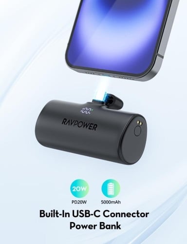 باور بانك محمول من نوع C شاحن RAVPower RP-PB1221 -...