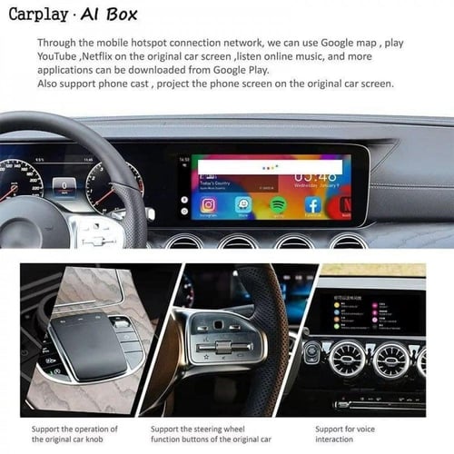 جهاز لتحويل شاشة الوكالة من apple carplay إلى نظام...