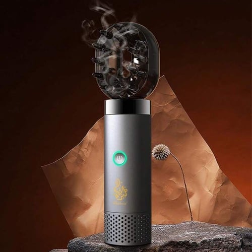 مبخرة الشعر الكترونية مشط تحتوي على رأسين للشعر وا...