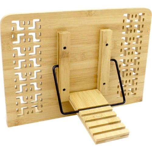 حامل مصحف وكتب خشبي فاخر متعدد الاستخدام قابل للطي...