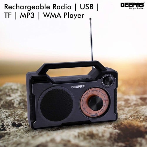 جيباس راديو زمان GR13013 قابل لاعادة الشحن بمنفذ U...