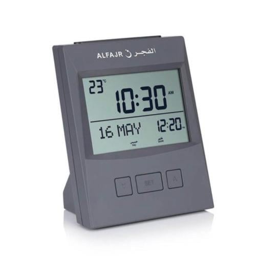 Fajr Office Clock (CS-13) - Prayer times and global Adhan alarm with Hijri and Gregorian calendar
