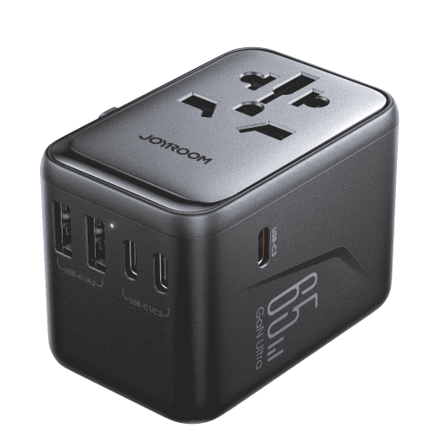 فيش شاحن سفر متعدد المخارج بقدرة 65 واط JR-TCW02 م...