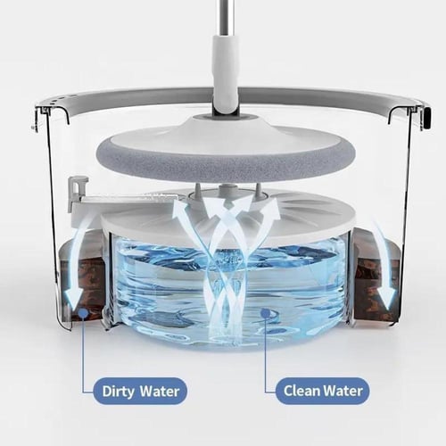 ممسحة أرضيات الذكية من ADDFIT مربعة مع دلو يعمل بن...