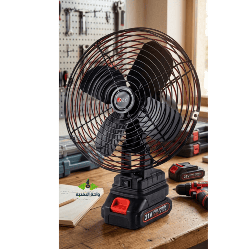 مروحة DLC الكهربائية المتنقلة 10واط ببطارية ليثيوم...