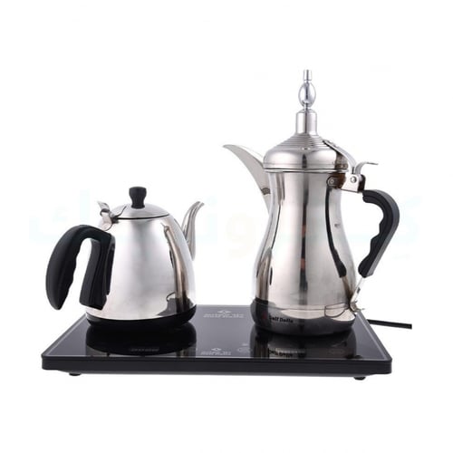 طقم دلة شاي وقهوة كهربائية 1500 واط - دلة الخليج G...