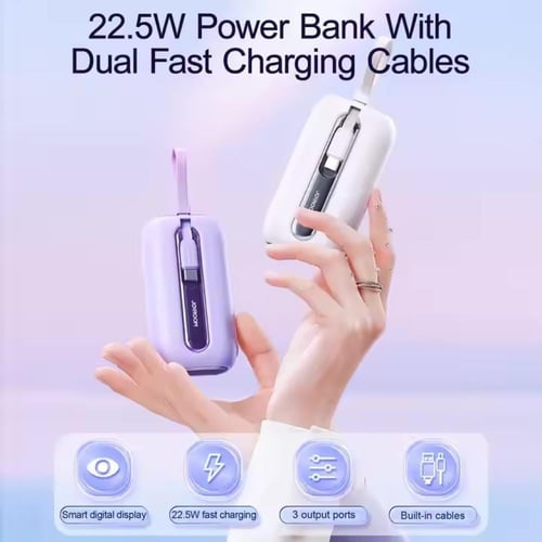 شاحن باور بانك Powerbank بحجم صغير 22.5 واط بطارية...