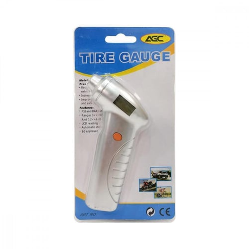 عيار هواء رقمي لقياس ضغط إطار السيارات ماركة AGC