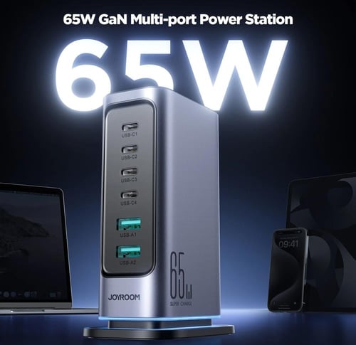 منصة شحن ، قاعدة شحن سريع مكتبية بعدة مداخل تايب س...