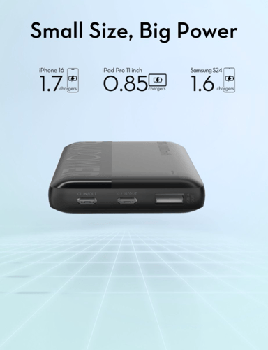 باور بانك 10000 مللي أمبير 3 منافذ RAVPower RP-PB1...