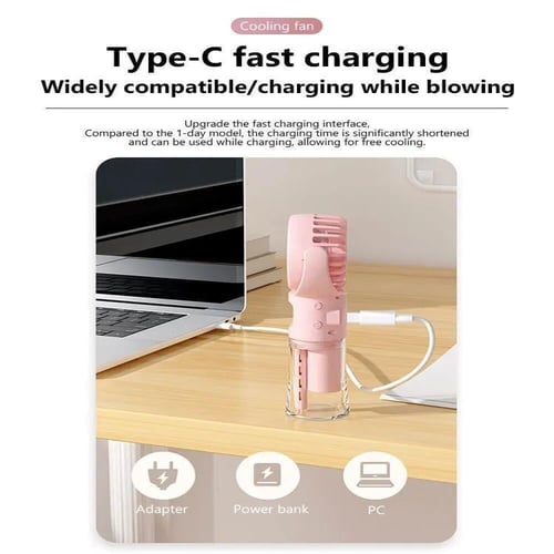 مروحة صغيرة مع رذاذ محمولة شحن رذاذ -spray fan hum...