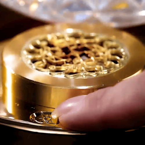 ابجورة مع مبخرة اضاءة كريستالية على شكل هلال 3 ألو...