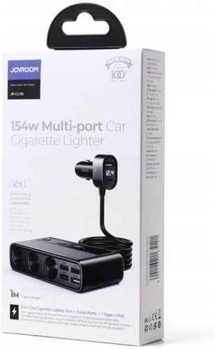 موزع شحن على ولاعة السيارة من جيروم بقوة 154واط JO...