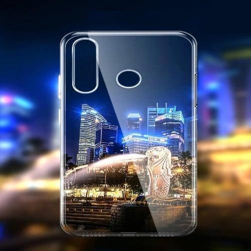 غطاء حماية شفاف سيلكون لين لجوال هواوي Y9 Prime 20...