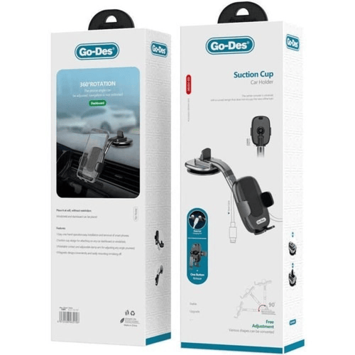 حامل جوال للسيارة 2 في 1 - يثبت على الطبلون او فتح...