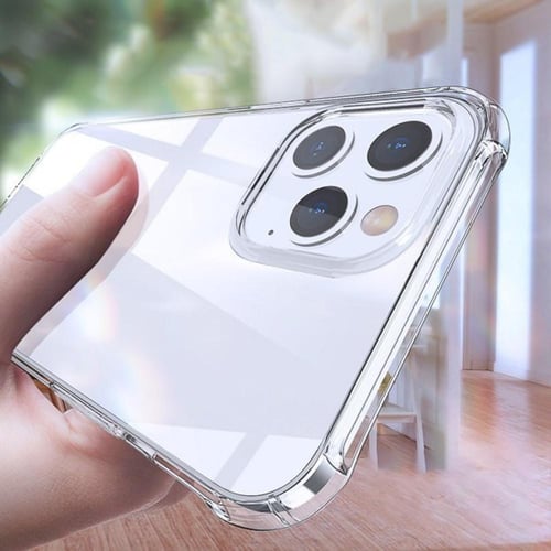 غطاء حماية شفاف مدعم الزوايا لهاتف ايفون 12 ميني -...