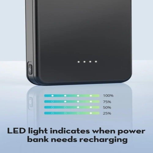 بطارية راف باور 10000 ملي امبير بمنفذ تايب سي ومنف...