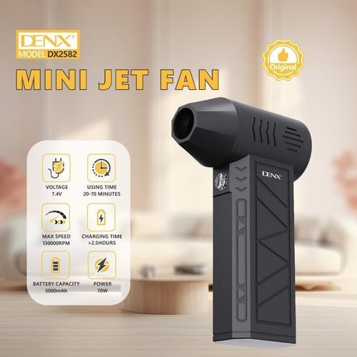 منفاخ مروحة تيربو نفاثة بقوة 70 واط وسرعة 130000 ب...