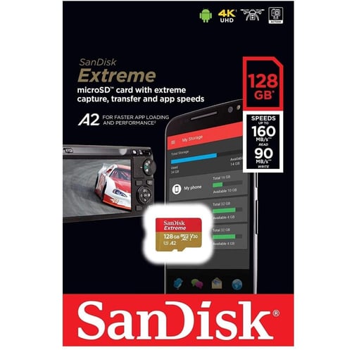 ذاكرة SanDisk Extreme microSDXC دعم 4k
