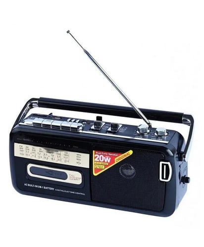 مسجل كاسيت وراديو زمان مع منفذ ذاكرة و فلاش DLC RX...