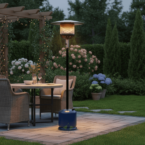 دفاية خارجية عمودية 4500 واط تركب على راس الدافور...