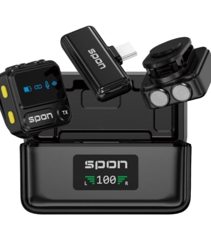 مايك للمقابلات مدخل تايب سي ومدخل ايفون ميكرفون وا...