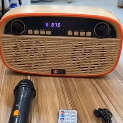 راديو بشكل انيق 20 واط مع مكبر صوت وميكرفون DLC-32...