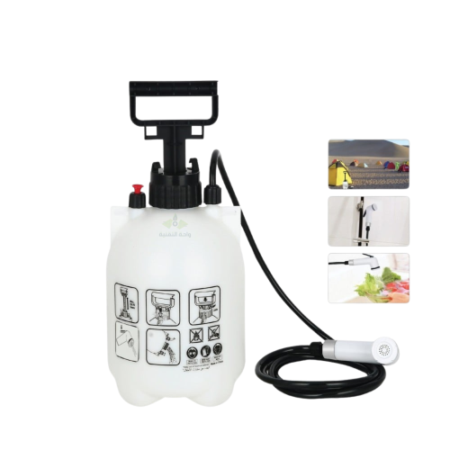 شطاف ومضخة ماء مناسب للكشتات والسفر بسعة 3 لتر DLC...