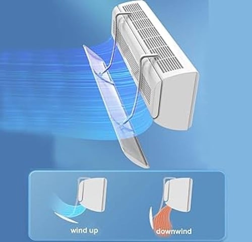 عاكس هواء مكيفات سبيلت بتصميم شفاف مع ثقوب يمنع ال...