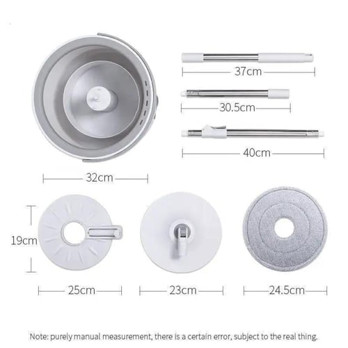 1+1 ممسحة أرضيات الذكية مع دلو يعمل بنظام التجفيف...