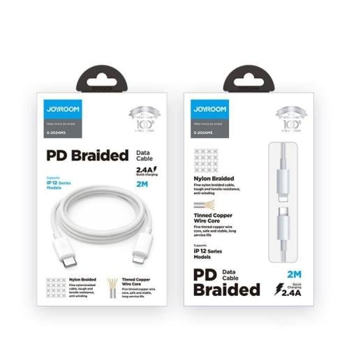 جيروم كيبل شحن PD ايفون الى تايب سي شحن سريع نايلو...