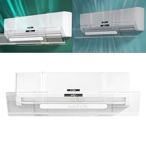 عاكس هواء مكيفات سبيلت بتصميم شفاف يمنع الهواء بشك...