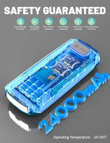 راف باور (RAVPower) 24000mAh | قوة 88.8Wh | اشتراك...