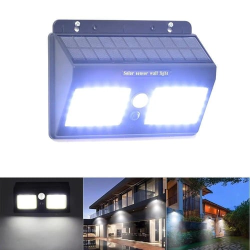 مصباح خارجي بالطاقة الشمسيه بمستشعر حركة أسود DLC-...