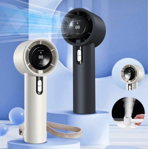 مروحة توربينية محمولة صغيرة مروحة محمولة ذكية بسرع...