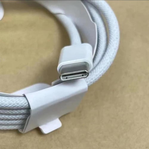 كيبل قماش تايب سي منفذ USB-C يدعم الشحن السريع 60w...