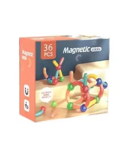 مجموعة بناء المغناطيسية التعليمية - طقم بناء هندسي...