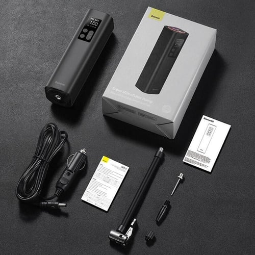 منفاخ كهربائي للسيارة محمول ذكي مع اضاءة LED ماركة...