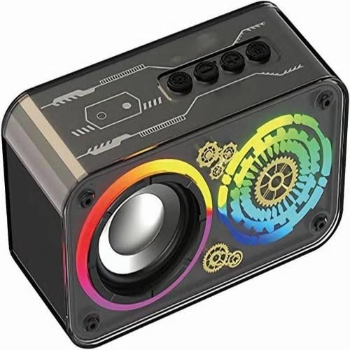 مكبر صوت بلوتوث لاسلكي محمول إضاءة RGB صغير الحجم...