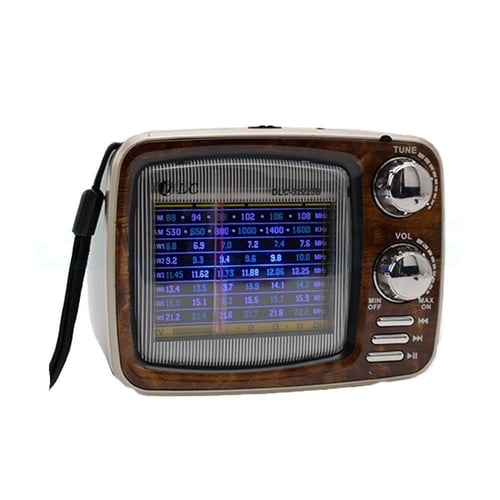 راديو زمان كلاسيكي بحجم صغير مع مكبر صوت يدعم البل...