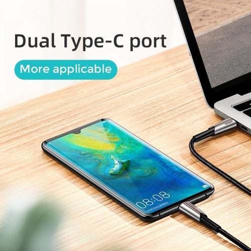 جيروم كيبل شحن سريع تايب سي 60w Type-C نايلون غير...