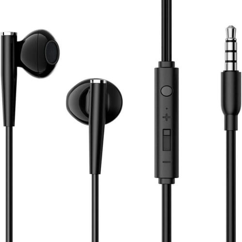 جيروم سماعه اذن سلكية مدخل 3.5mm بمايك مدمج مع حقي...