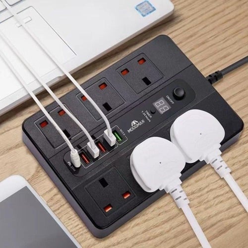 توصيلة ذكية 6 منافذ من NOXON بمدخل PD