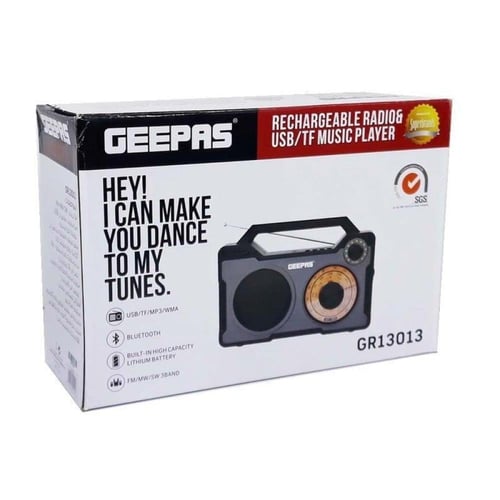 جيباس راديو زمان GR13013 قابل لاعادة الشحن بمنفذ U...